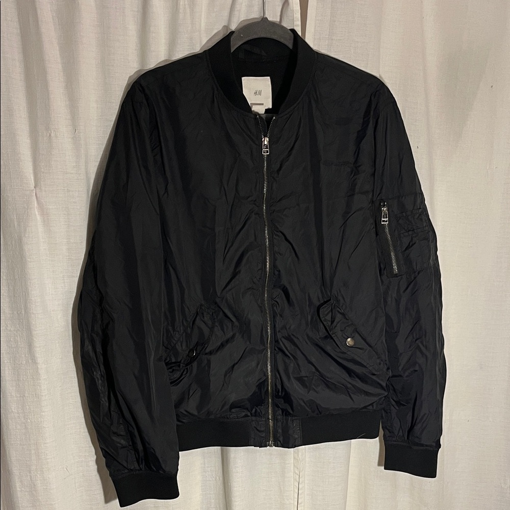 H&M Black Bomber Jacket